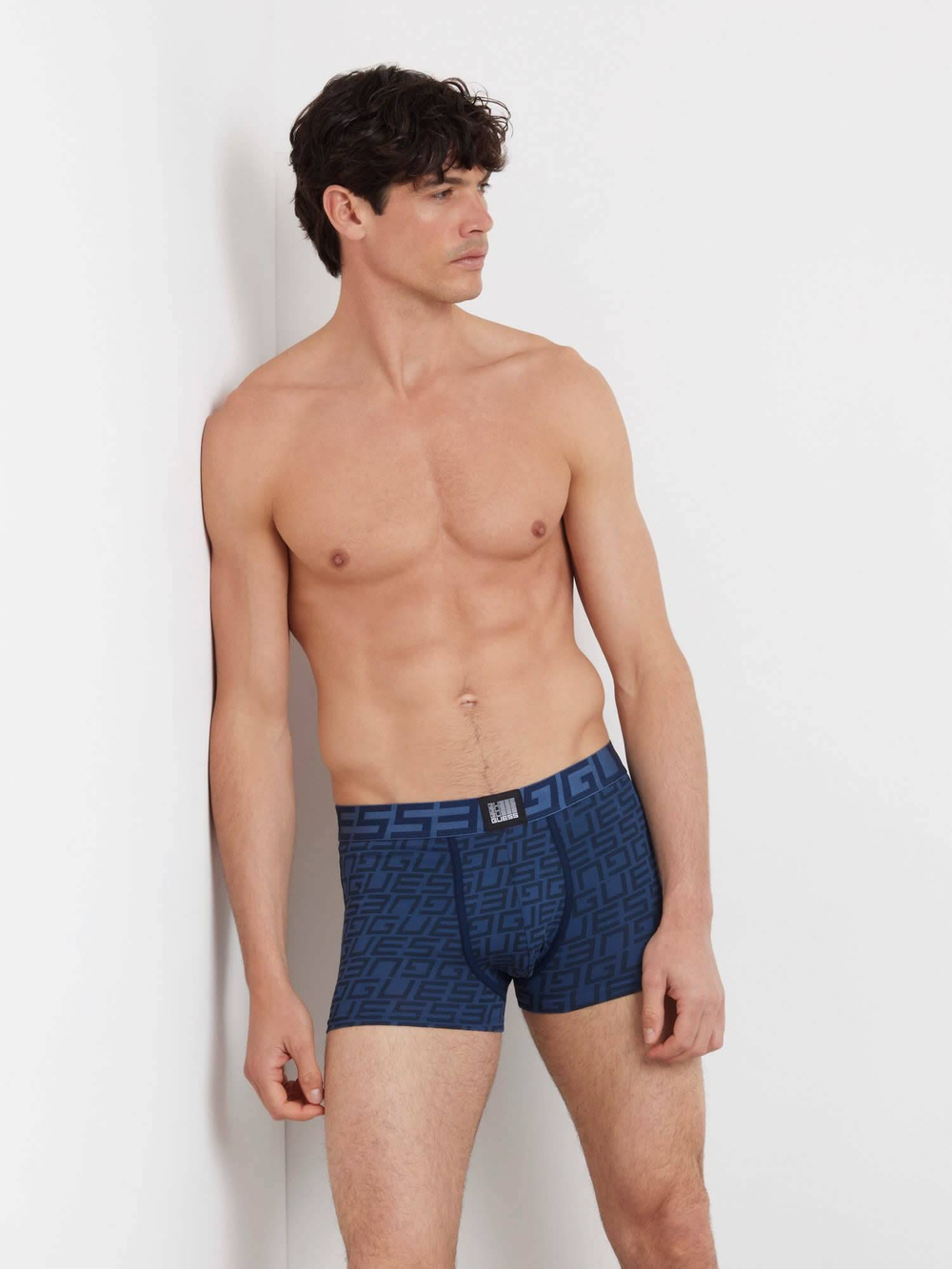 Трусики-боксеры 3шт. Guess Underwear - темно-синий(U4RG01 K6YW0)