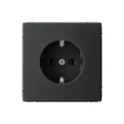 Розетка з/к ARTGALLERY быстрозажимная клемма карбон 41062