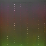 Гирлянда для дома ЗАНАВЕС ш3м* в3м 300 ламп LED, прозрачный провод, более 200 реж, IP-44 (управление с пульта д/у и с телефона). Мультицвет