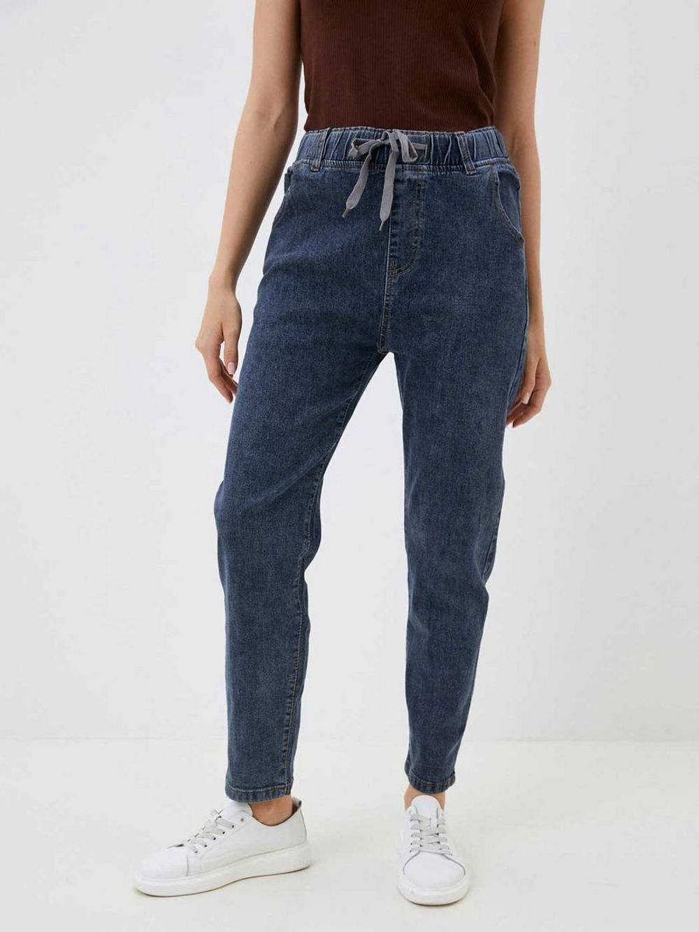 Джинсы на резинке больших размеров