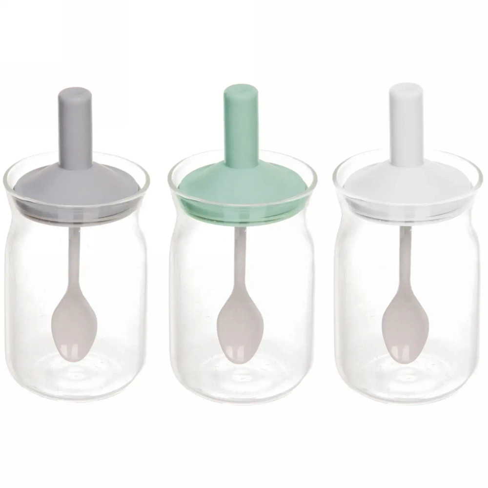 Банка стеклянная «O'lala» с ложкой 7,6*16,4см