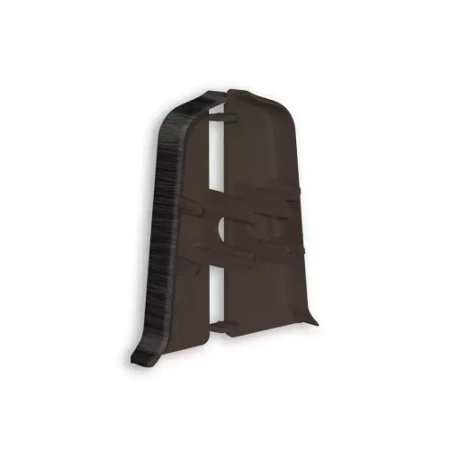 Торцевые (пара) для плинтуса 85мм "Деконика", 303 Венге темный