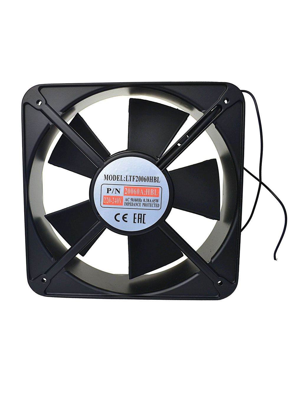 Вентилятор LTF20060HBL AC втулка 200x200х62 мм 220-240V