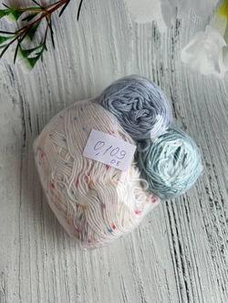 Пряжа носочная Аркобалено радужный микс 109г