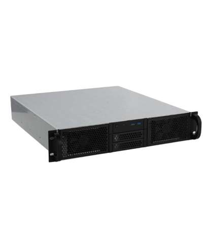 Корпус для компьютера Procase RE204-D0H8-FE-65 Корпус 2U server case,0x5.25+8HDD,черный,без блока питания(2U,2U-redundant),глубина 650мм,EATX 12"x13", панель вентиляторов 4*80х25 PWM