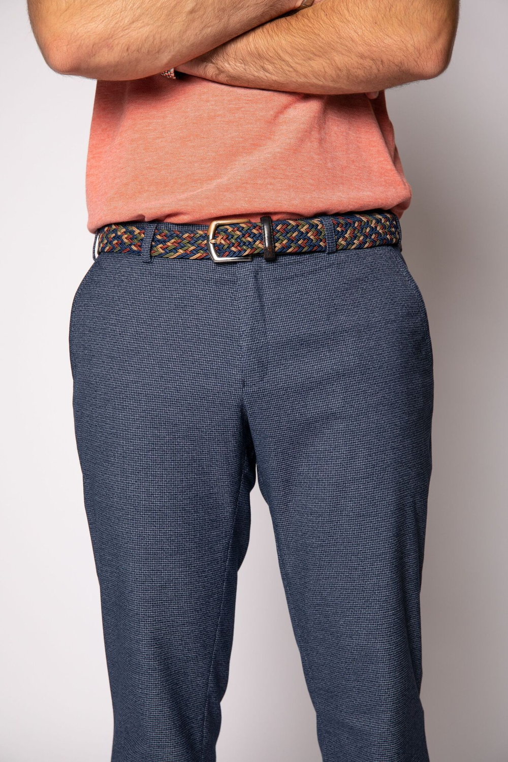 Брюки мужские молодёжные стильные полуклассика кэжуал в мелкую клетку клетчатые зимние осенние весенние демисезонные синие серые 52 XL 2XL XXL размер 170 176 182 188