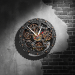 Автоматон Bite 1682 Circle Старый металл – настенные часы в стиле стимпанк