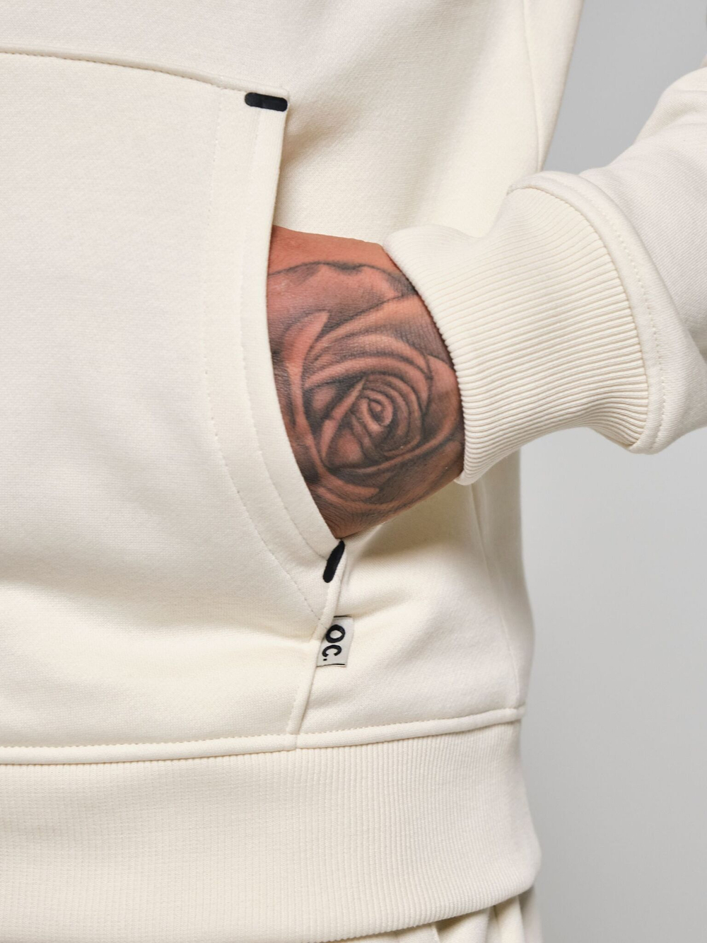 Толстовка мужская ORIGINAL CREATOR ZIP HOODIE, Молочный