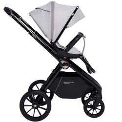 Детская коляска Sweet Baby Vento Black 3 в 1 Grey