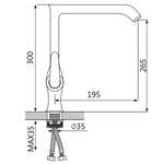Смеситель для кухни Oute T27 T2713B