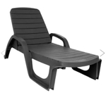 Лежак Элластик-Пласт Прованс пластик (антрацит)