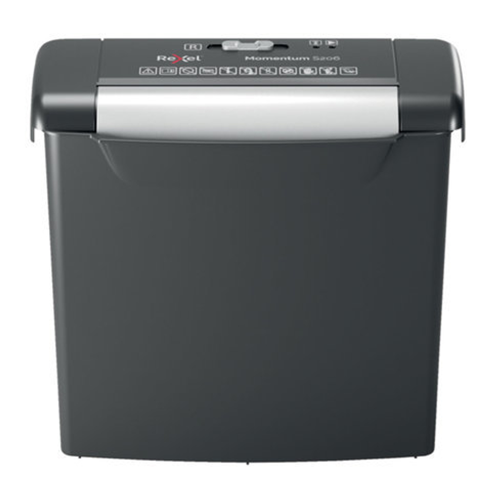 Уничтожитель (шредер) REXEL MOMENTUM S206, 2 уровень секретности, полоски 6 мм, 6 листов, 9 л, 2104568EU