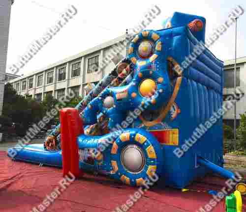 Надувная горка "Весёлый робот" 8*6*7 м