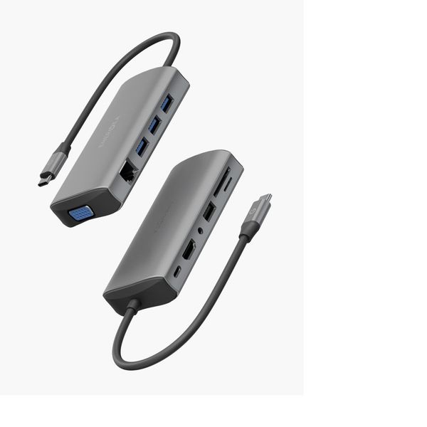 Адаптер Energea AluHub Max (11in1), Темно-серый | Gunmetal