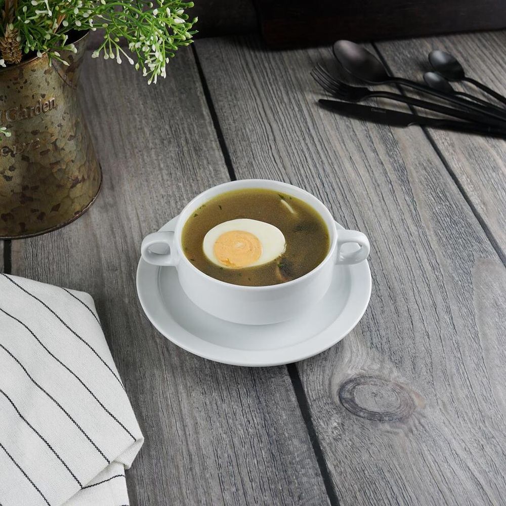 Бульонная пара 320 мл d 11 см h5,5 см белая Glory Stackable P.L. Proff Cuisine [6]