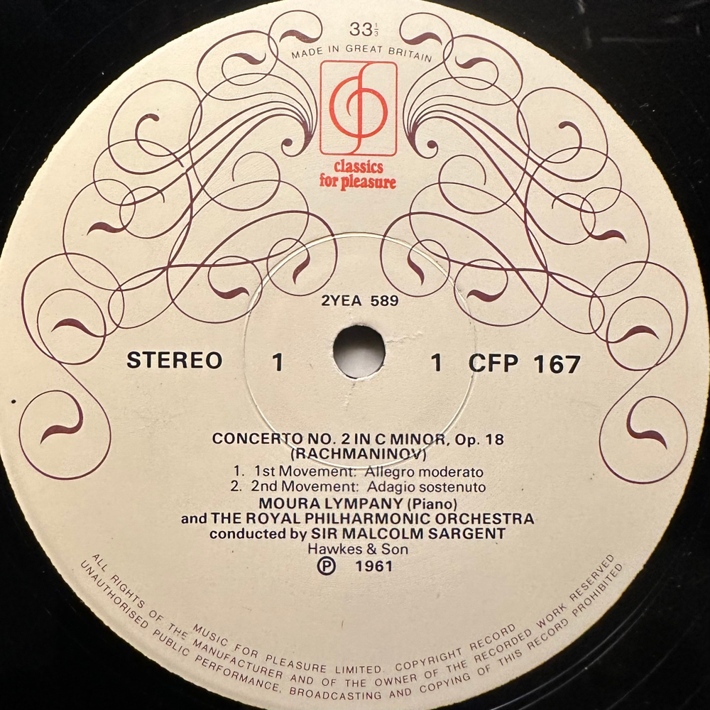 Рахманинов - Концерт для фортепиано с оркестром № 2 / Три прелюдии (Англия)