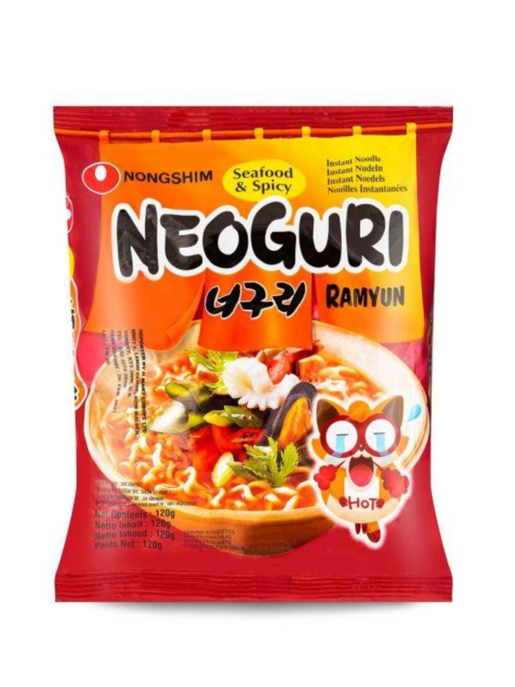 Лапша Nongshim Neoguri Spicy c морепродуктами 120 г