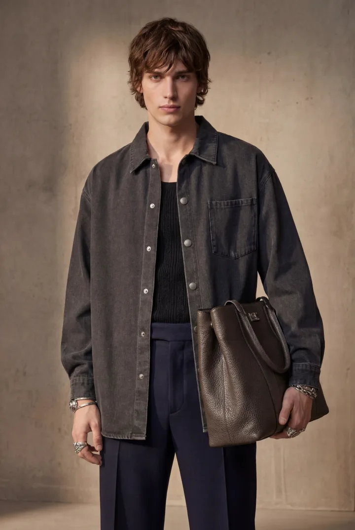 Мужская джинсовая рубашка «MOL»