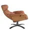Кресло-реклайнер Angel Cerda A928 коричневая кожа и шпон ореха