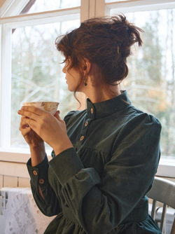 Платье с оборками