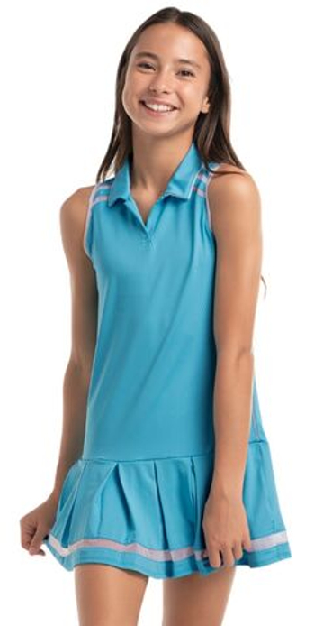 Girls' dress Lucky in Love Girls Core It's A Win - ocean