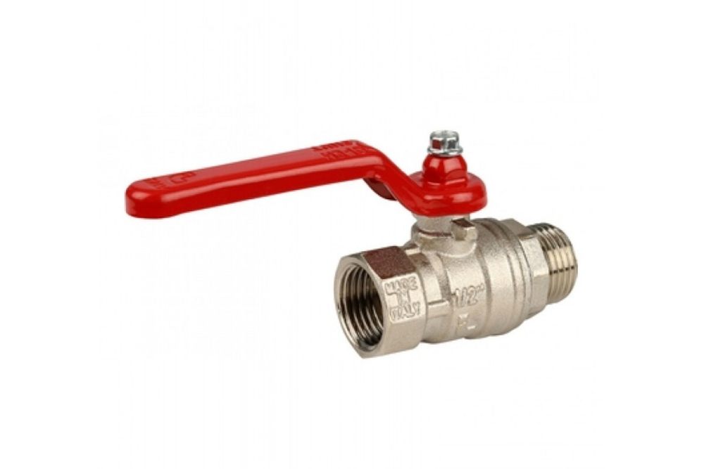 Кран шаровый 15 (1/2") ВН с американкой бабочка (Италия)