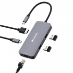 Многопортовый разветвитель Verbatim USB-C Pro CMH-05 на 5 портов
