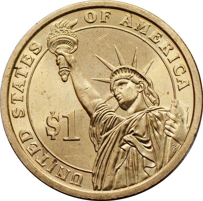 1 доллар (dollar) 2007 P США «Президент США - Томас Джеферсон (1801-1809)»