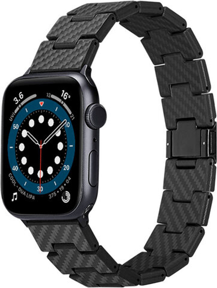 Карбоновый браслет Pitaka для Apple Watch 7-1 и SE серии 42/44/45мм - Retro