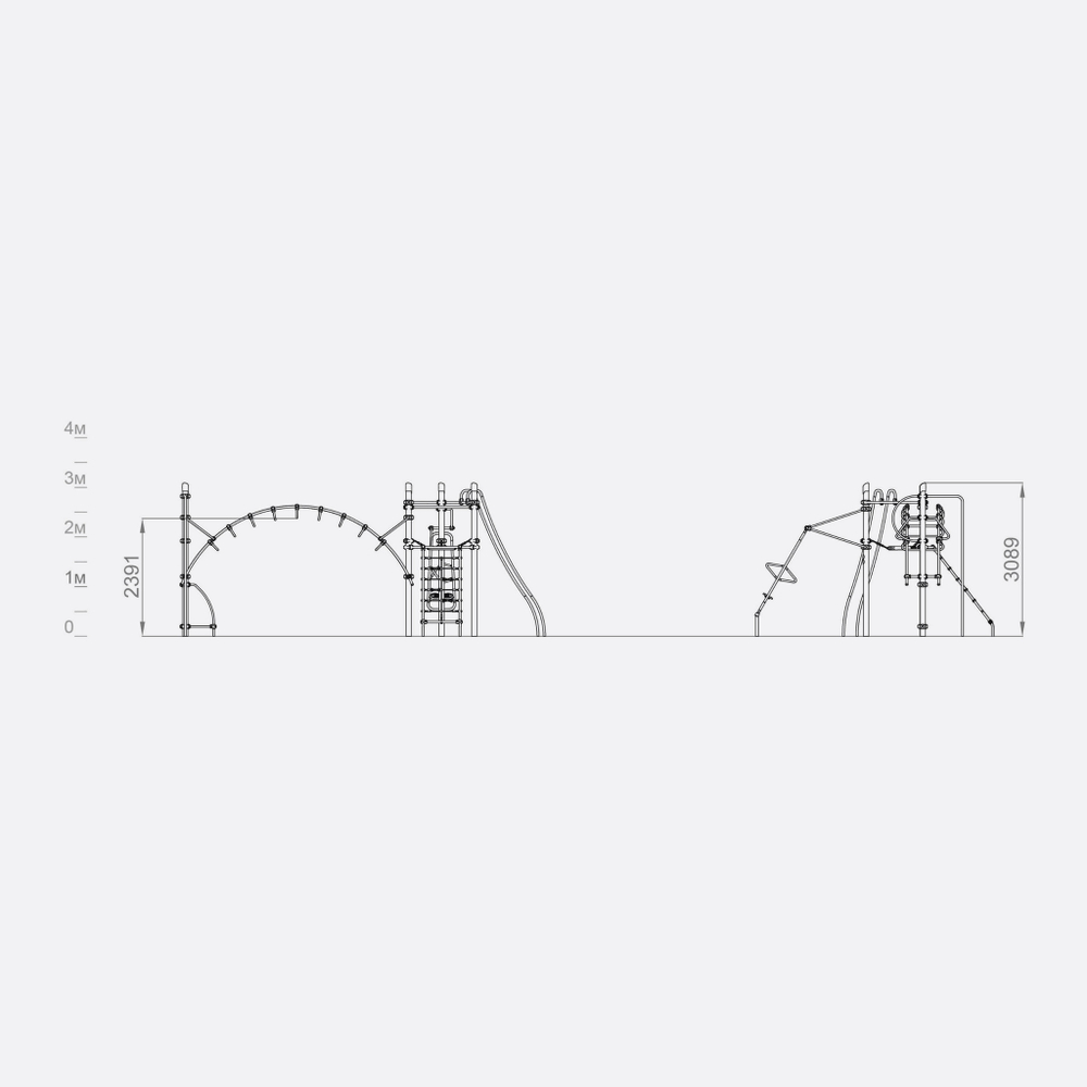 Многофункциональный комплекс «DY-00.07» для уличной площадки