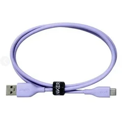 Кабель Anker USB-A to USB-C, 6A, 1m фиолетовый (Violet) A8001