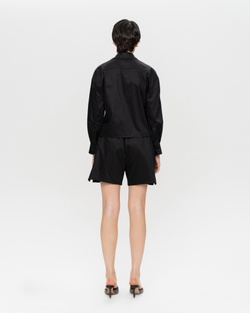 Укороченная рубашка из хлопка