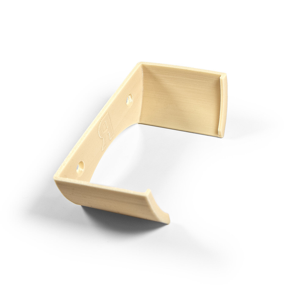 Настенный кронштейн для фронтальной установки Яндекс станций (Яндекс-Алиса) mini1, 3D печать, бежевый