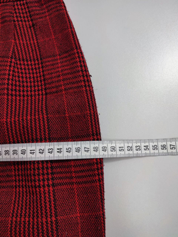 Юбка красная в клетку 46 размер