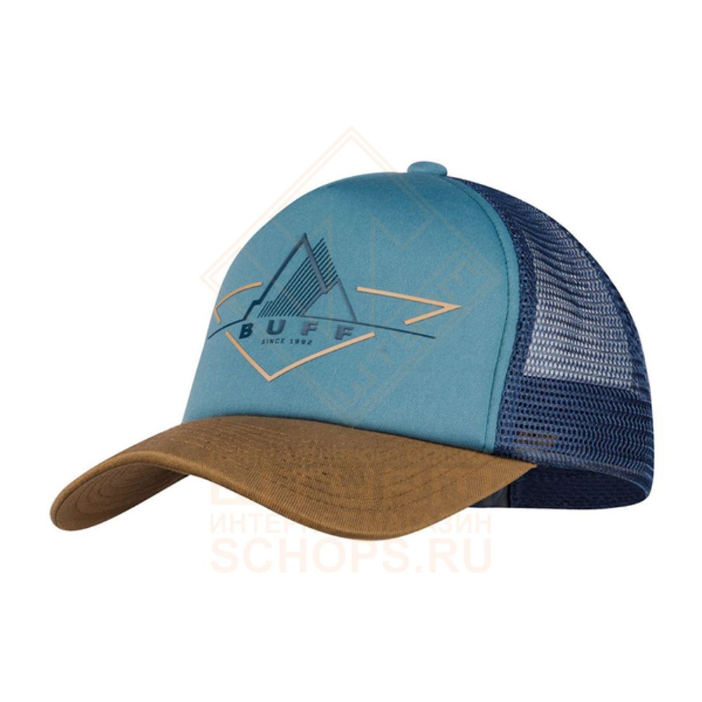 Бейсболка Buff Trucker Cap, Brak Stone Blue