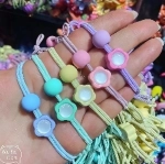 Резинки для волос детские 2шт «МЯТНЫЙ БУМ», цветочек, микс 5 цветов, d-5.5см (Кокетка)