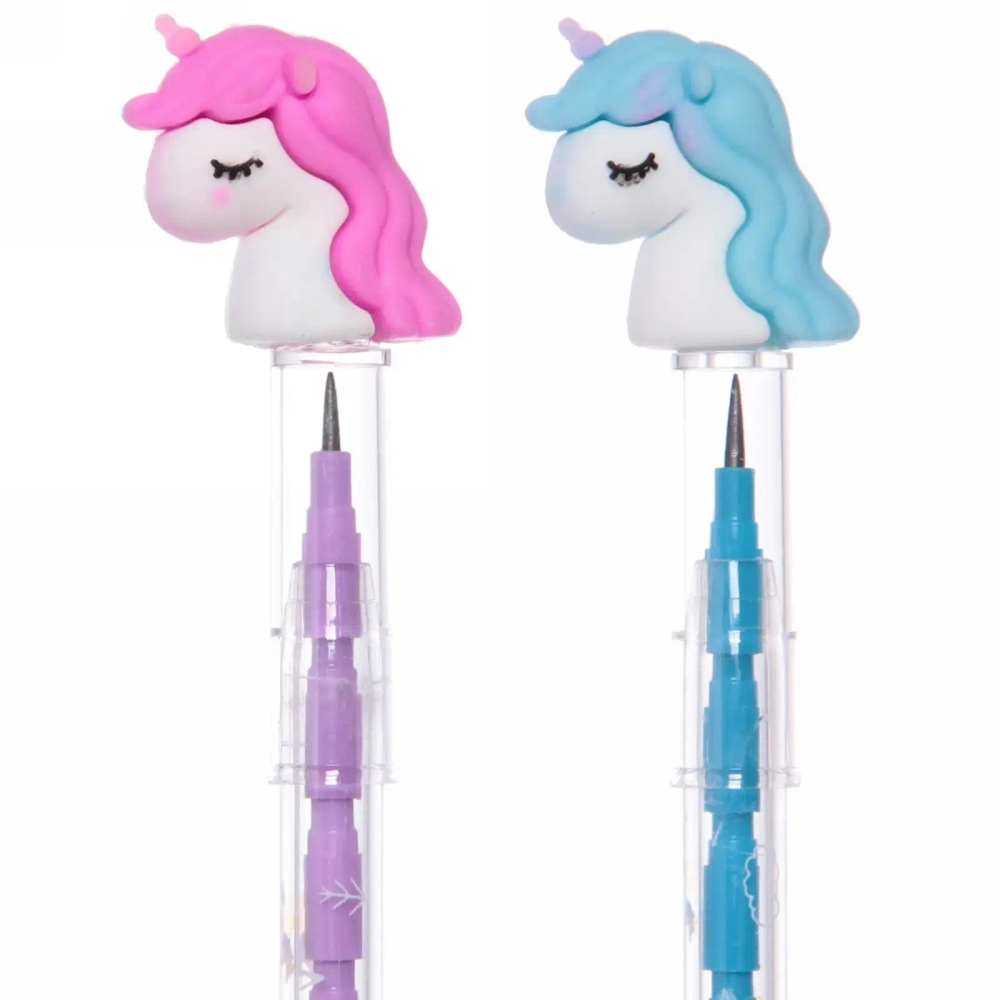 Карандаш чернографитный «Единорог», 11 секций, ТМ, микс 4 цвета, 16,5см