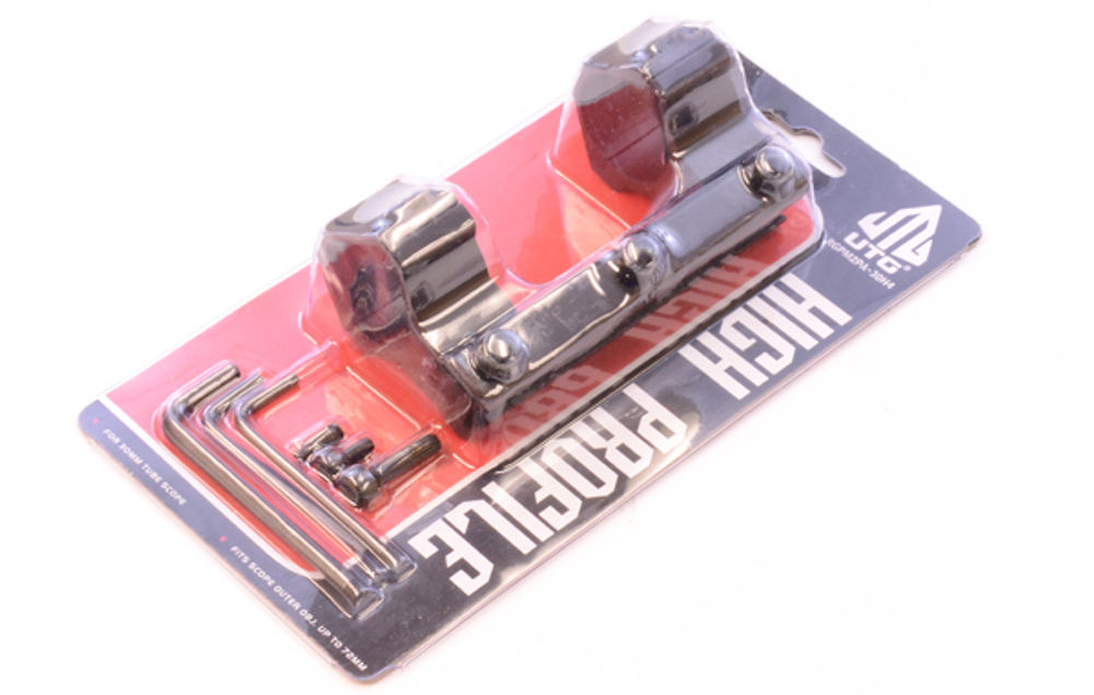 Кронштейн с кольцами, D=30мм, BH=20мм, UTG 1PC High Profile Airgun Mount w/Stop Pin, (арт: RGPM2PA-30H4), Leapers