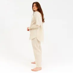 Брюки женские MINAKU: Home collection цвет бежевый, р-р 48