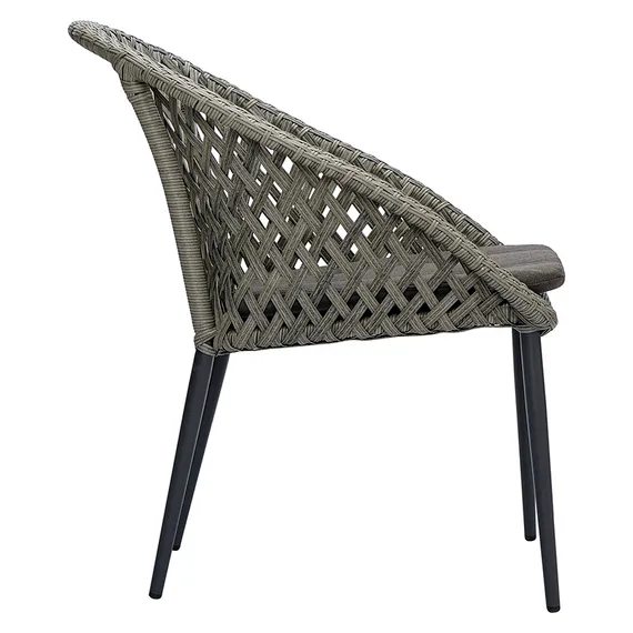 Плетеный стул Sverre, серый