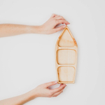 Деревянная менажница с 3 отсеками из кедра