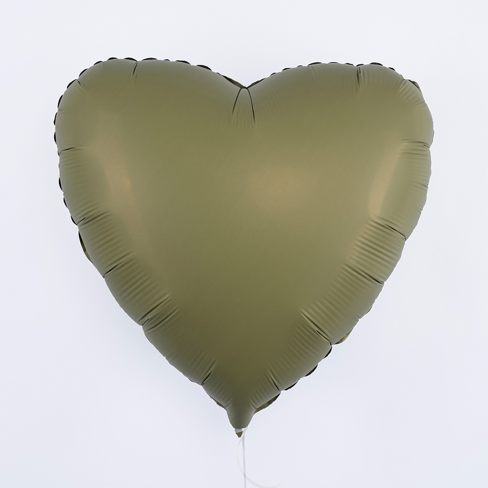 Сердце 18" Оливковый, Матовый Fm