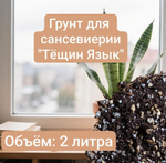 Грунт авторский "Для сансевиерий", 2 л, торф, агроперлит, вермикулит