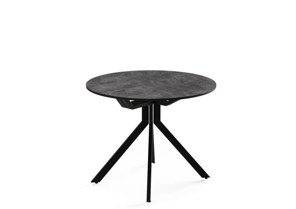 Стол Рио ЛДСП каркас чёрный подстолье чёрное