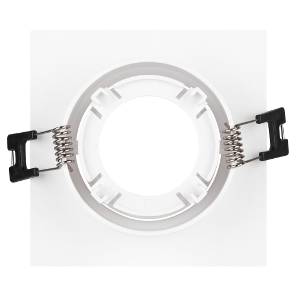 Встраиваемый светильник декоративный ЭРА KL90-1 WH MR16/GU5.3 белый, пластиковый | Декоративные встраиваемые светильники