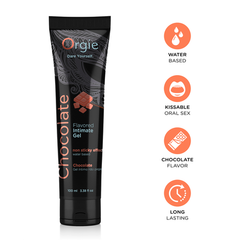 Съедобный интимный гель Orgie Lube Tube Chocolate, 100 мл