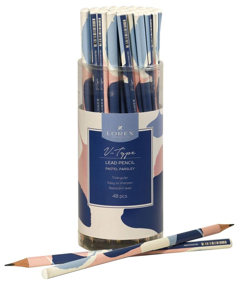 Карандаш ч/г НВ "V-Type Pastel parsley" заточ. трехгран, тубус (LOREX)