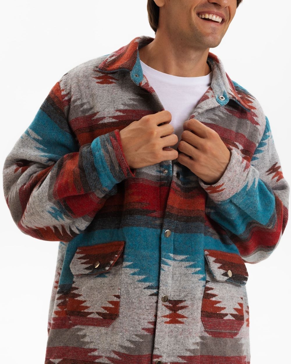 Рубашка Kefirmaykifer оверсайз Этно оранжевая