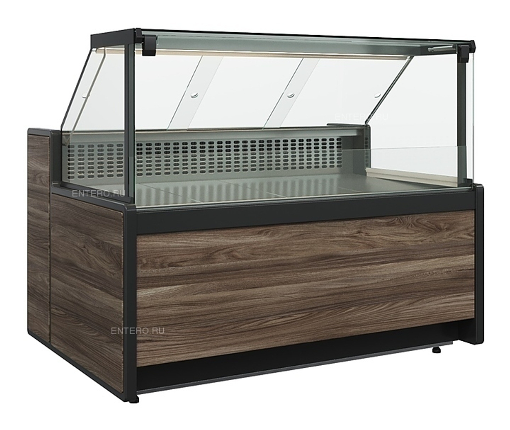 Витрина холодильная Carboma GC111 SV 1,25-1 1008 (статика, газлифт, без боковин)