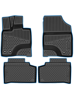 Коврики в салон для CHANGAN UNI-K (I) 2020-, 4 шт. (синий кант, полиуретан) KANT.ELEM3DA67032210K.BL